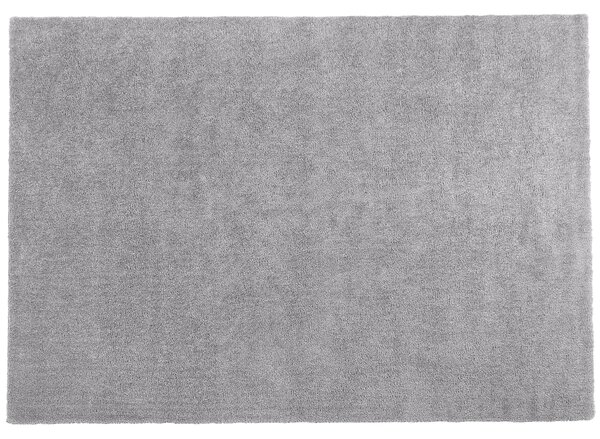 Koberec svetlosivý 160 x 230 cm moderný všívaný strojom obdĺžnikový huňatý s vysokým vlasom