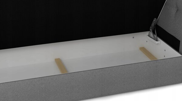 Čalúnená posteľ s úložným priestorom DELILAH 2 - 90x200, ľavá, ružová