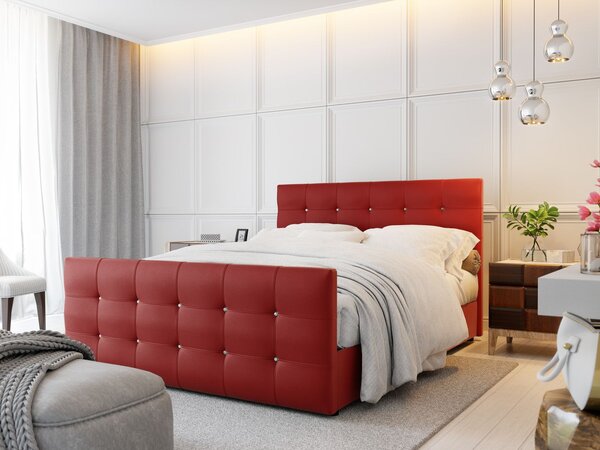 Manželská posteľ KAUR COMFORT 1 - 160x200, červená