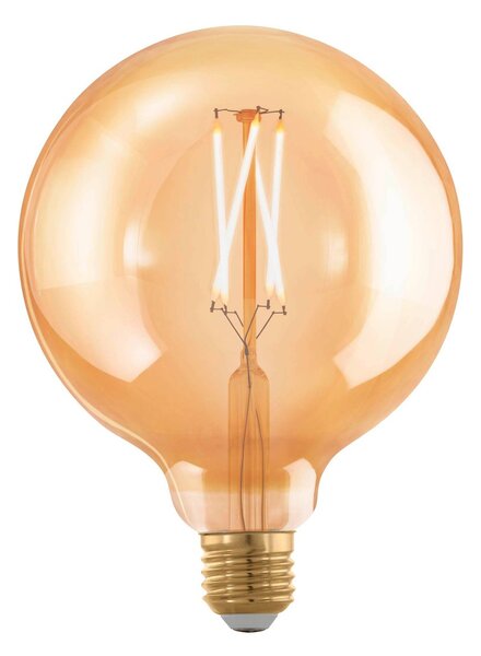 EGLO 110065 LED celosklenená žiarovka E27 Vintage filament G125 Globe 4W/28W 300lm 1700K GOLD DIM stmievateľná