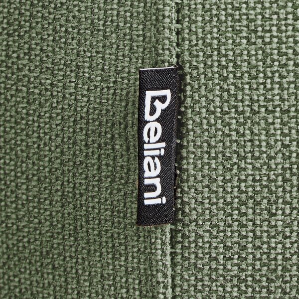 Kreslo zelené polyester látkové čalúnenie retro glamour štýl s podrúčkami obývacia izba