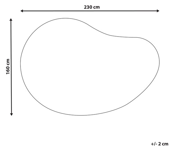 Koberec zelený viskózový 160 x 230 cm asymetrický nepravidelný tvar dizajnový koberec