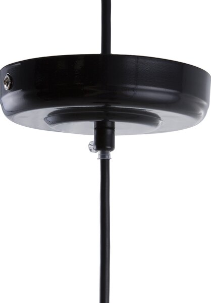 Závesná lampa čierna kovová 121 cm medený rám na strop industriálny štýl kuchyňa jedáleň
