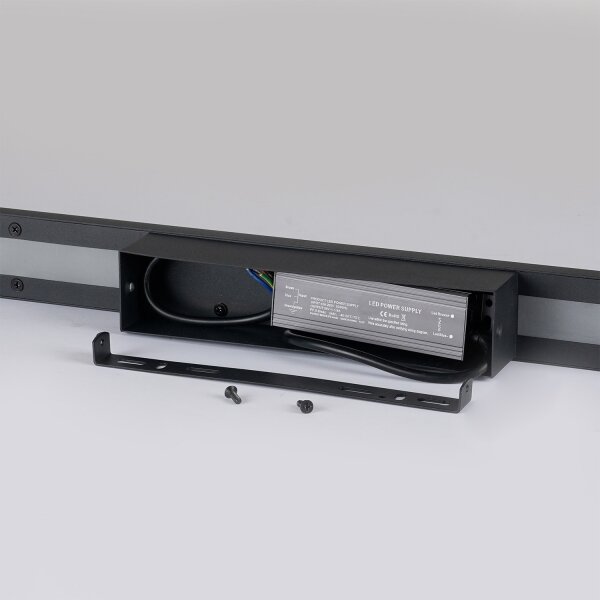 Brilagi - Vonkajšie nástenné svietidlo LUNA LED/30W/230V 4000K IP65 150 cm čierna CRI 90