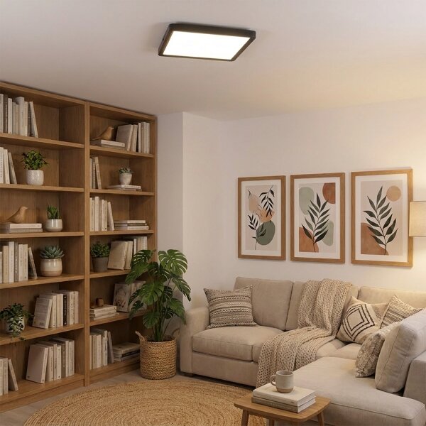 Brilagi -LED stmievateľné stropné svietidlo ESTELA SQUARE LED/36W/230V 31x31 cm čierna+DO