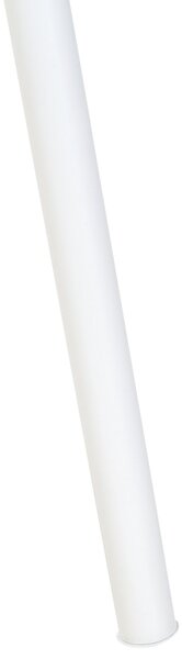Stojaca lampa biela kov zmes bavlny a polyesteru 149 cm statívový podstavec látkové tienidlo kábel moderný retro dizajn obývačka spálňa