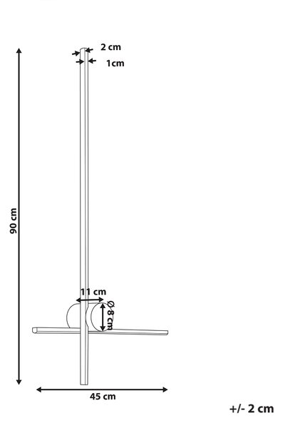 Nástenné LED svietidlo zlaté hliník železo 90 cm lampa na stenu obývacia izba spálňa moderný dizajn