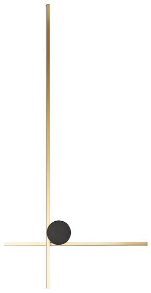 Nástenné LED svietidlo zlaté hliník železo 90 cm lampa na stenu obývacia izba spálňa moderný dizajn
