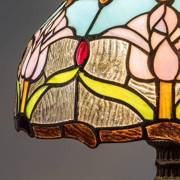 Brilagi - Tiffany vitrážová stolová lampa LORAS 1xE27/40W/230V