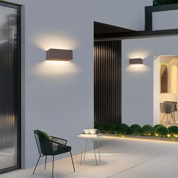 Brilagi - LED Vonkajšie nástenné svietidlo DONNANI LED/7W/230V 20 cm hnedá IP44