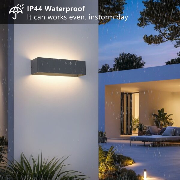 Brilagi - LED vonkajšie nástenné svietidlo DONNANI LED/12W/230V 30 cm antracitové IP44