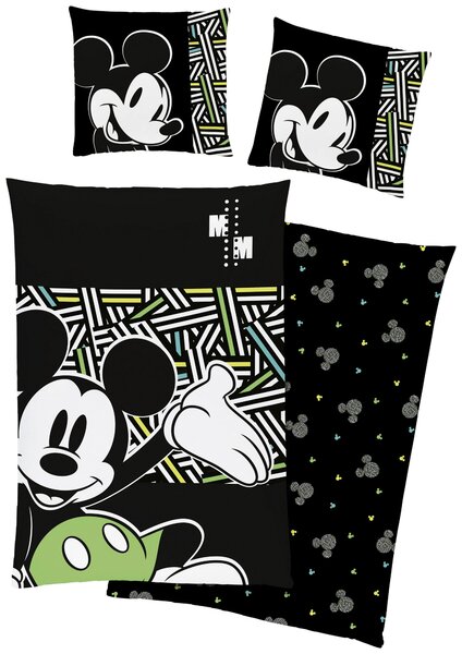 POSTEĽNÁ BIELIZEŇ PRE MLÁDEŽ, renforcé, čierna, 135/200 cm Disney - Online Only bytové doplnky, Online Only