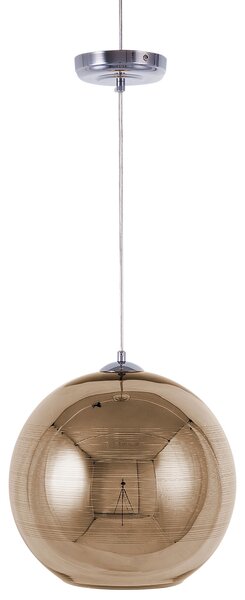 Závesná lampa zlatá sklenená okrúhla v tvare gule s 1 žiarovkou moderné svietidlo
