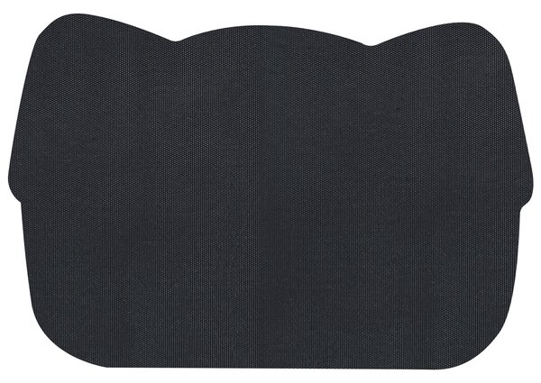 Rohožka viacfarebná prírodné kokosové vlákno 60 x 90 cm PVC povlak protišmyková rohož tvar psa kvetinový motív do interiéru moderná
