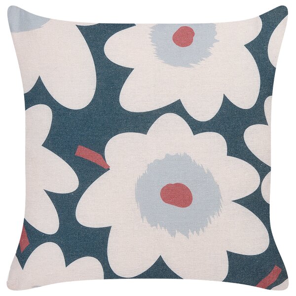 Sada 2 dekoratívnych vankúšov viacfarebná bavlna ľan polyester 45 x 45 cm snímateľné obliečky so zipsom moderná tradičná obývačka