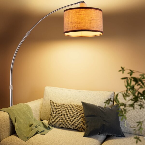 Oblúková stojanová lampa s mramorovou základňou