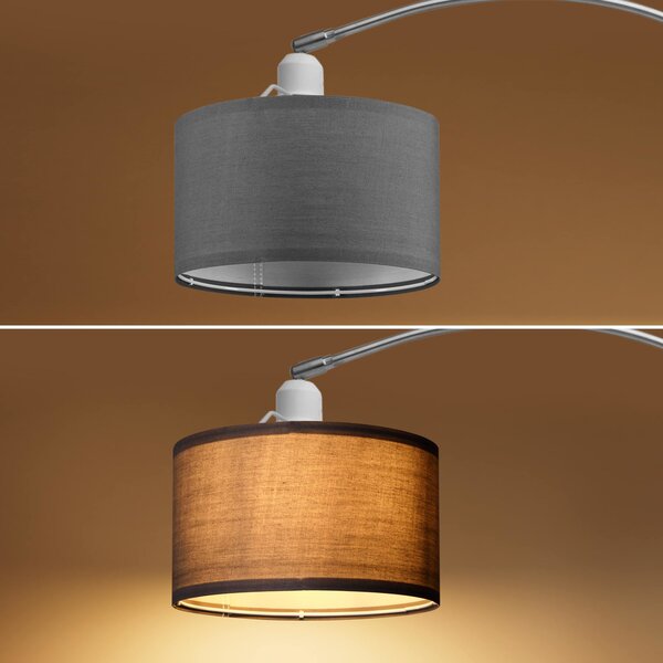 Oblúková stojanová lampa s mramorovou základňou
