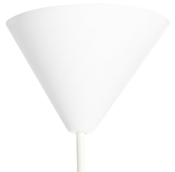 Závesná lampa krémová biela nylon látkové tienidlo osvetlenie moderný štýl obývacia izba
