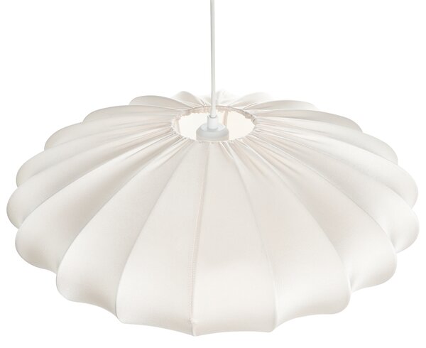 Závesná lampa krémová biela nylon látkové tienidlo osvetlenie moderný štýl obývacia izba