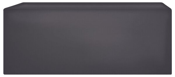 Ochranná plachta na záhradný nábytok čierna látka s PVC povlakom 185 x 105 x 75 cm kryt proti dažďu