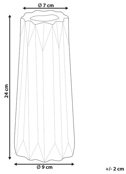 Váza na kvety biela kameninová 24 cm matný povrch moderný minimalistický štýl doplnky dekorácie