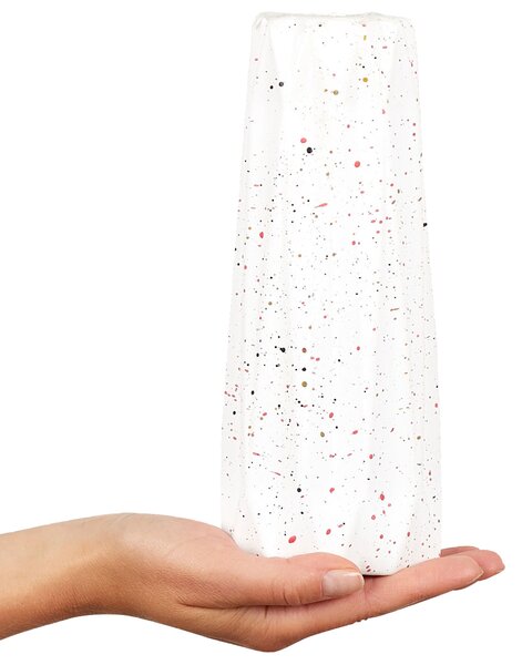 Váza na kvety biela kameninová 24 cm matný povrch moderný minimalistický štýl doplnky dekorácie