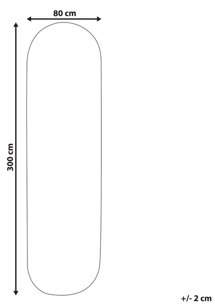 Jutový koberec prírodný béžový 80 x 300 cm zapletaný oválny vhodný na podlahové kúrenie prírodný dizajn obývacia izba spálňa
