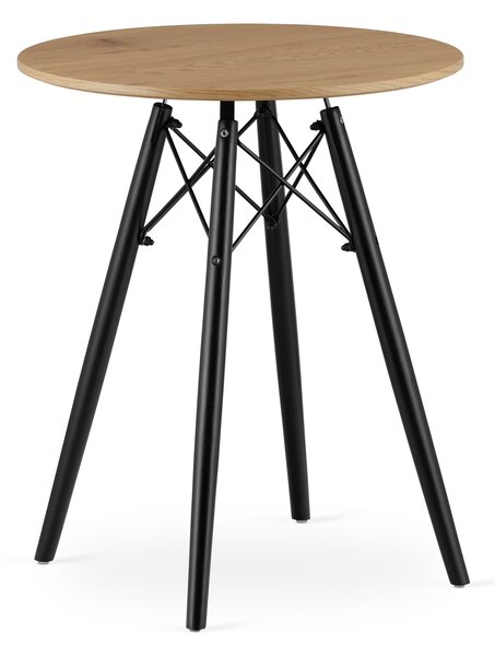 Jedálenský stôl s doskou v dekore dub OSLO 60x60