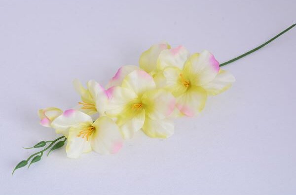 Umelé kvety gladiola žltoružová