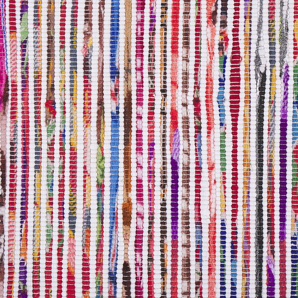 Koberec viacfarebný bavlnený 160 x 230 cm obdĺžnikový ručne vyrobený boho eklektický