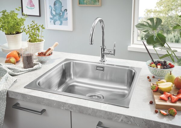 GROHE BauLoop - Páková drezová batéria, chróm 31368000