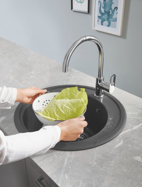 GROHE BauLoop - Páková drezová batéria, chróm 31368000