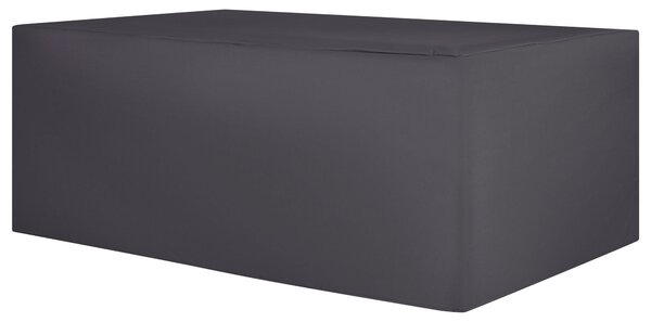 Ochranná plachta na záhradný nábytok čierna látka s PVC povlakom 275 x 230 x 70 cm kryt proti dažďu
