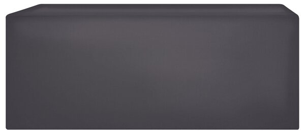 Ochranná plachta na záhradný nábytok čierna látka s PVC povlakom 275 x 230 x 70 cm kryt proti dažďu