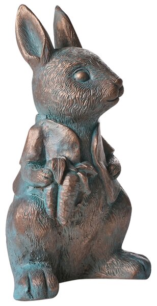 Dekoratívna figúrka hnedá MgO 37 cm soška zajac králik jarné doplnky moderný štýl záhrada obývacia izba