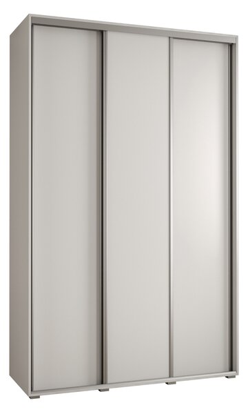Šatníková skriňa ASIRI 1 - 150/45 cm, biela / strieborná