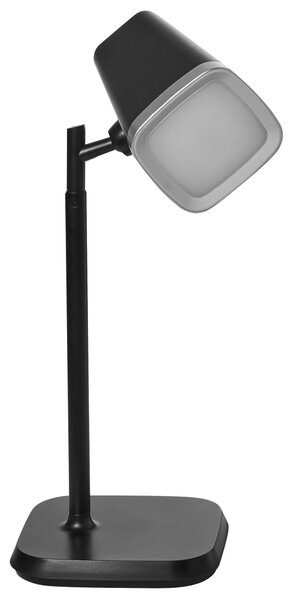 Stolná a nástenná LED lampa čierna syntetický materiál 3 režimy teploty svetla so stmievačom nastaviteľná odnímateľná kancelária