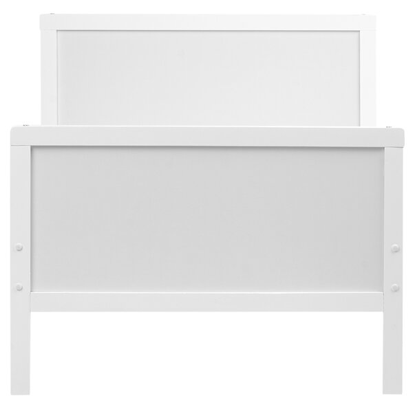 Detská rozťahovacia posteľ biela borovicové drevo 90 x 200 cm 90 x 130/160/200 cm lamelový rošt rastúca posteľ moderný štýl detská izba