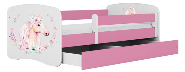 Kocot kids Detská posteľ Babydreams kôň ružová, variant 70x140, bez šuplíků, bez matrace