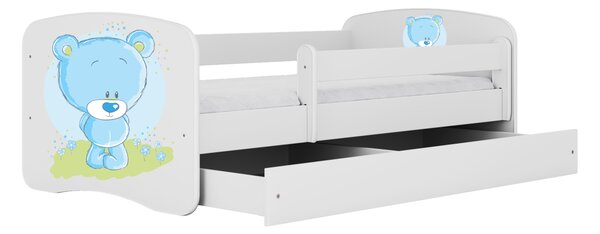Kocot kids Detská posteľ Babydreams medvedík biela, variant 70x140, bez šuplíků, bez matrace