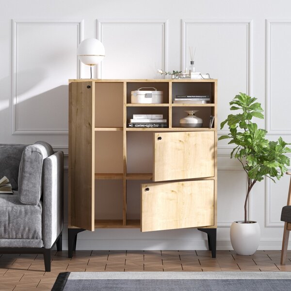 Hanah Home Komoda Freya 100 cm hnedá