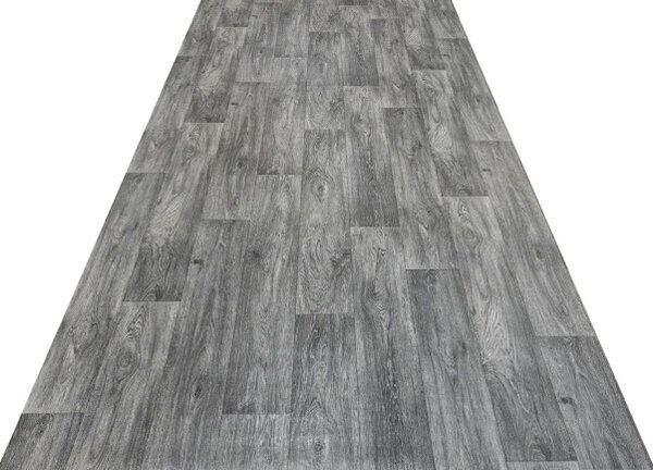 PVC podlaha ACTUAL PLUS AGED OAK 916 sivá / grafitová