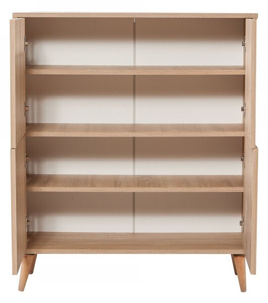 Hanah Home Komoda Kikos 95 cm dub sonoma/zelená