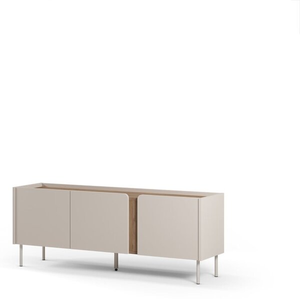TV stolík v dekore duba v krémovo-prírodnej farbe 140x53x35 cm Lucile – Marckeric