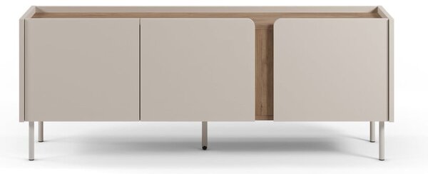 TV stolík v dekore duba v krémovo-prírodnej farbe 140x53x35 cm Lucile – Marckeric