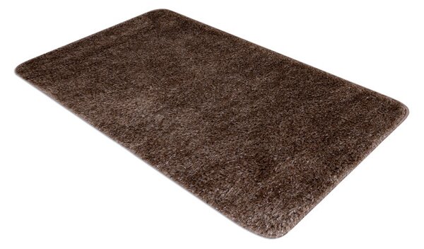 Kúpeľňový koberček SYNERGY glamour / lurex, hnedý