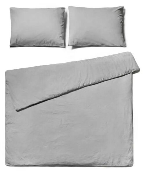 Bavlnené obliečky CALMORA svetlosivé Rozmer obliečky: 2 ks 70 x 90 cm | 200 x 220 cm