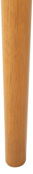 Jedálenský stôl svetlohnedá MDF kaučukové drevo ø 110 cm okrúhly dizajn retro štýl obývacia izba jedáleň