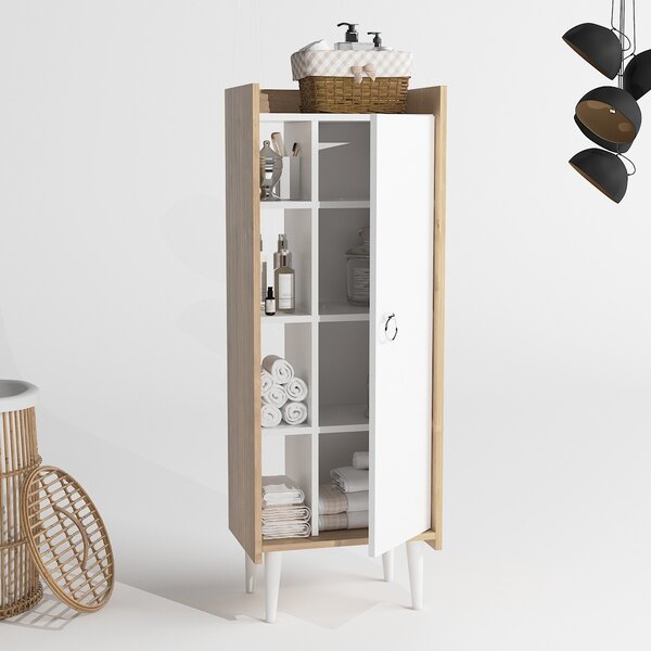 Hanah Home Kúpeľňová skrinka Mirage 50 cm biela/hnedá