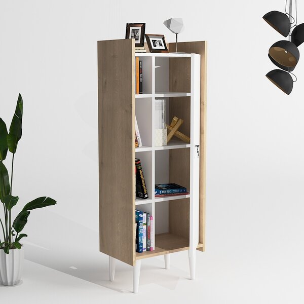 Hanah Home Kúpeľňová skrinka Mirage 50 cm biela/hnedá
